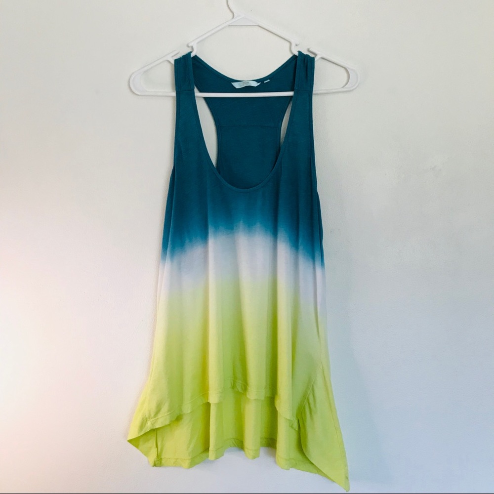 ZOA New York drip dyed blue, white, green. Small